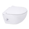 GROHE - Pack WC Bâti-support Rapid SL + WC sans bride avec fonction bidet thermostatique + Plaque chrome - vignette