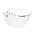 SWISS AQUA TECHNOLOGIES - Pack WC Bâti-support Autoportant + WC sans bride SAT  + Abattant SoftClose + Plaque Blanche (SMART-Project-4) - vignette