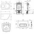 SWISS AQUA TECHNOLOGIES - Pack WC Bâti-support Autoportant + WC sans bride SAT  + Abattant SoftClose + Plaque Blanche (SMART-Project-4) - vignette