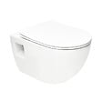 GROHE - Pack WC Bâti-support Rapid SL + WC SAT sans bride + Abattant SoftClose + Plaque chrome + Set d'habillage (ARENAPROJECTSB) - vignette