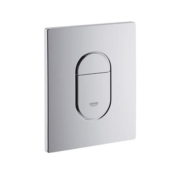GROHE - Grohe Pack WC Bâti support Grohe Rapid SL + Cuvette sans bride Grohe Euro Ceramic, Blanc + plaque de déclenchement: Chrome (39536000) - large
