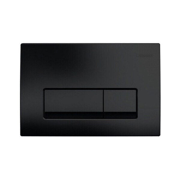 GEBERIT - Pack Bâti-support Geberit + WC sans bride Swiss Aqua Technologies + abattant SoftClose + plaque noir mat (ProjectGeb10) - large