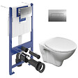 VILLEROY & BOCH - ViConnect Pro S Pack WC bâti-support Villeroy & Boch + WC suspendu Jika Neo + abattant Livea + plaque (VCNSLPRO2CH) - vignette