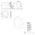 VILLEROY & BOCH - ViConnect Pro S Pack WC bâti-support Villeroy & Boch + WC suspendu Jika Neo + abattant Livea + plaque (VCNSLPRO2CH) - vignette