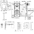 GROHE - Grohe Pack WC Bâti-support Rapid SL + WC Bau Ceramic sans bride + Abattant softclose + Plaque chrome (39418000) - vignette