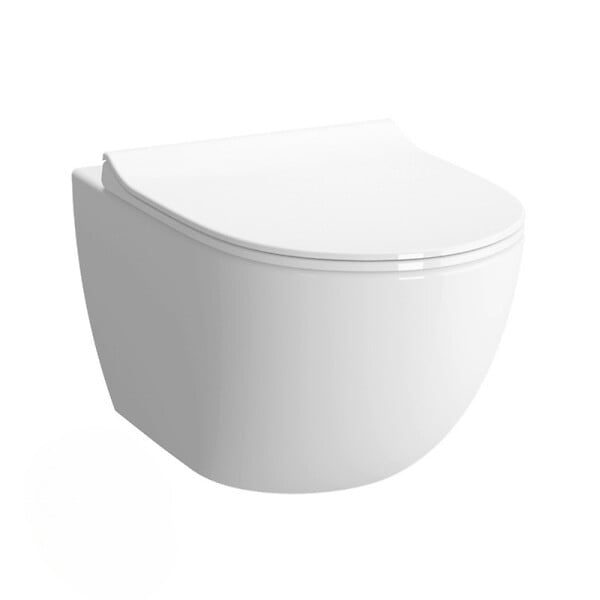 SWISS AQUA TECHNOLOGIES - Swiss Aqua Technologies Infinitio WC sans bride avec fixations invisibles + Abattant softclose (Infinitio2rimless) - large