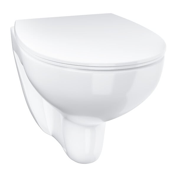 GROHE - Grohe Bau Ceramic ensemble WC suspendu sans bride + abattant SoftClose en Duroplast, blanc (G39899000) - large