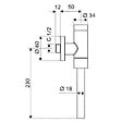 KOLO BY GEBERIT - KOLO by Geberit Basic Robinet de rinçage pour urinoir (96017000) - vignette
