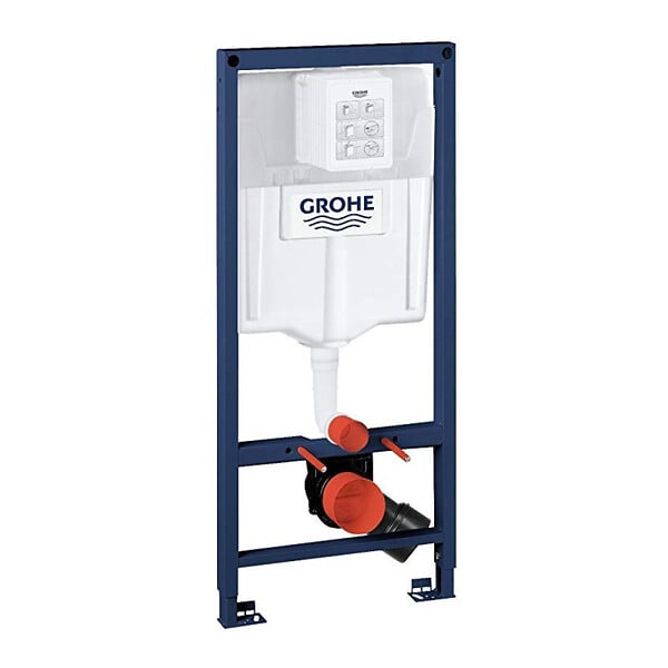 GROHE - Pack Rapid sl+ plaque arena chrome+ Fixations murales + set d'isolation phonique + WC suspendu (ArenaProject) - large