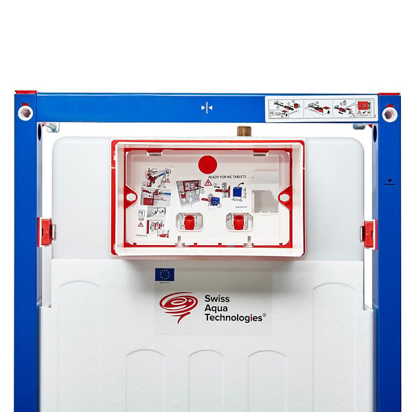 SWISS AQUA TECHNOLOGIES - Swiss Aqua Technologies Ensemble bâti-support + réservoir pour WC suspendu 112 cm (SATAMSK) - large