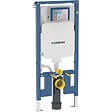 GEBERIT - Pack WC Bati-support Geberit slim + WC Swiss Aqua Technologies sans bride + Abattant + Plaque (SLIM-SATrimless-E) - vignette