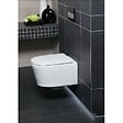 GEBERIT - Pack WC Bati-support Geberit slim + WC Swiss Aqua Technologies sans bride + Abattant + Plaque (SLIM-SATrimless-E) - vignette