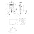 VILLEROY & BOCH - Pack WC bâti-support sol-mur Villeroy & Boch + WC suspendu sans bride Ceramia + abattant SoftClose + plaque (VCNCETOR2DE) - vignette
