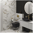 SWISS AQUA TECHNOLOGIES - Swiss Aqua Technologies WC suspendu sans bride et fixations invisibles + abattant frein de chute, Noir mat (SATBRE010RREXPBKM) - vignette
