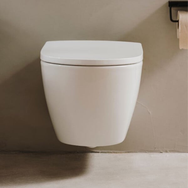ROCA - Ona cuvette sans bride et fixations invisibles + abattant Soft Close (Onarimless) - large