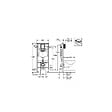 GROHE - Grohe Pack WC Bâti-support + WC suspendu Ideal Standard Tesi Aquablade + Abattant slim avec frein de chute + Plaque Arena Chrome - vignette