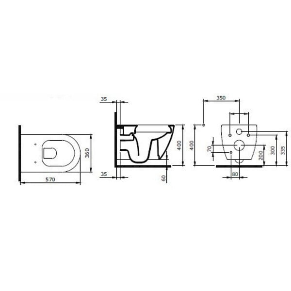 GROHE - Grohe Pack WC Bâti-support Rapid SL + WC sans bride LIVEA Bello + Abattant softclose + Plaque Chrome (RapidSL-Bello-2) - large