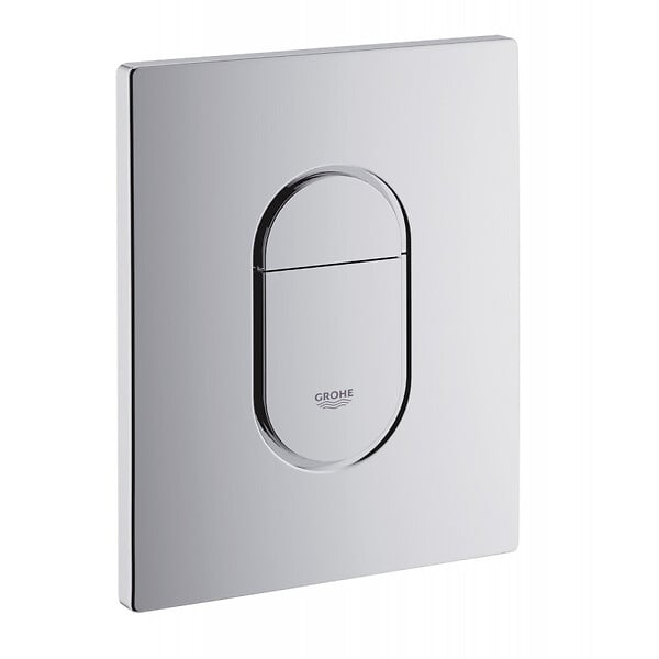 GROHE - Grohe Pack WC Bâti-support + WC sans bride SAT Fusion + Abattant softclose + Plaque Chrome - large