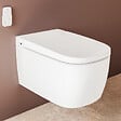 VITRA - Vitra  V-Care Comfort WC lavant suspendu sans bride avec commandes à distance + fonctions personnalisables, blanc (5674B0403-6194) - vignette