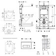 GEBERIT - Pack bati-support Geberit + WC sans bride Swiss Aqua Technologies + Abattant SoftClose + Plaque noir mat (FusionTQGeb10) - vignette