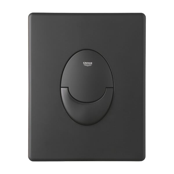 GROHE - Grohe Pack WC Bâti-support Rapid SL + WC Square Infinitio sans bride noir mat + Abattant softclose + Plaque noire mat - large