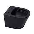 SWISS AQUA TECHNOLOGIES - WC suspendu Infinitio noir mat sans bride et fixations invisibles + abattant frein de chute (BlackInfinitio) - vignette