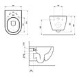 RAVAK - Ravak Uni Chrome cuvette suspendu, sans bride, fixations invisibles + abattant softclose, blanc (UniRimless) - vignette