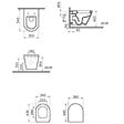 VITRA - Vitra  Integra WC suspendu + Abattant avec frein de chute en Duroplast (7063-003-6231) - vignette