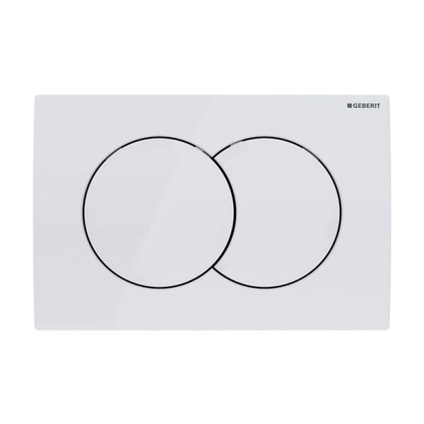 GEBERIT - Pack WC bâti-support Duofix 112cm + WC sans bride Ceramia + abattant SoftClose + plaque blanche (CETORGEB3-DE) - large