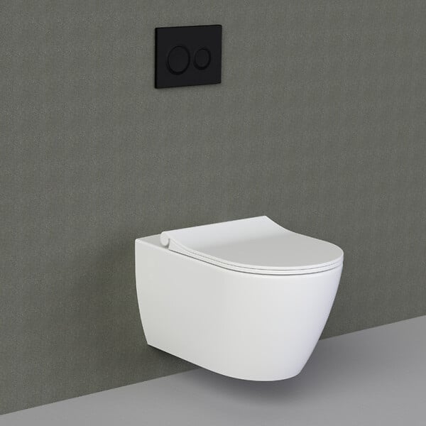 GROHE - Grohe Pack WC Bâti-support Rapid SL + WC sans bride LIVEA Bello + Abattant softclose + Plaque Chrome (RapidSL-Bello-1) - large