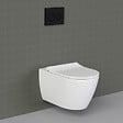 GROHE - Grohe Pack WC Bâti-support Rapid SL + WC sans bride LIVEA Bello + Abattant softclose + Plaque Chrome (RapidSL-Bello-1) - vignette