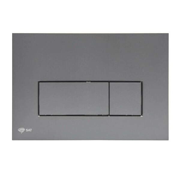 SWISS AQUA TECHNOLOGIES - Pack WC bâti-support autoportant + WC suspendu sans bride avec abattant SoftClose + gun metal mat (STROGAWR09-U) - large