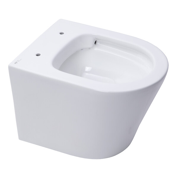 SWISS AQUA TECHNOLOGIES - Pack WC Bâti autoportant + WC suspendu sans bride Infinitio + Abattant softclose + Plaque Blanche + Set d'isolation phonique - large