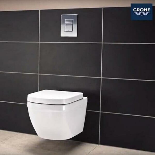 GROHE - Euro Ceramic Cuvette WC suspendue, blanc alpin + abattant softclose (39328000+39330001-lm) - large