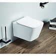 SWISS AQUA TECHNOLOGIES - Swiss Aqua Technologies WC suspendu Infinitio sans bride Design, fixations invisibles + Abattant softclose (SquareInfinitio) - vignette
