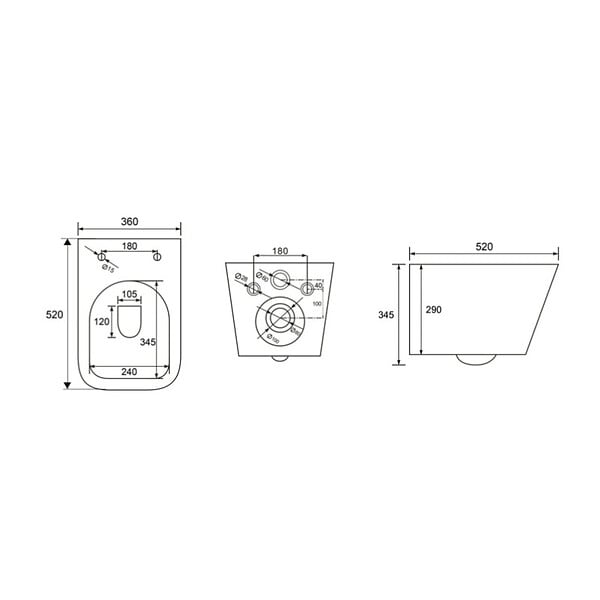 GROHE - Grohe Pack WC Bâti-support Rapid SL + WC sans bride Infinitio Design, Noir mat + Abattant softclose + Plaque Noire mat - large