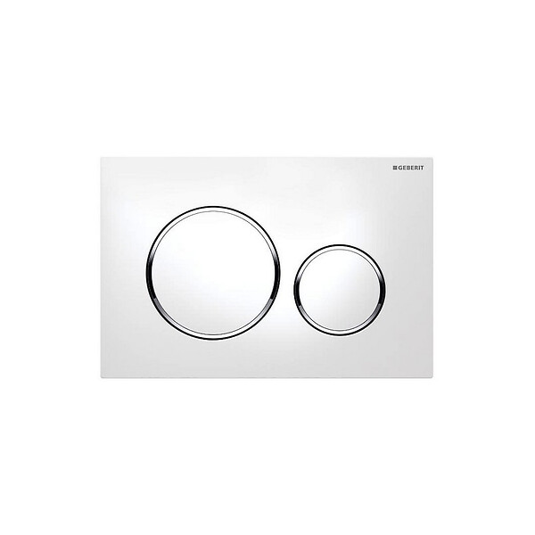 GEBERIT - Pack WC Bati Geberit  Duofix + Cuvette Ideal Standard Tesi Aquablade + Plaque de commande Sigma20 Blanc chrome + bati support - large