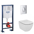 GROHE - Rapid SL Bâti Support autoportant, cuvette Ideal Standard Tesi Aquablade avec abattant frein de chute (AutoportantTesi2) - vignette