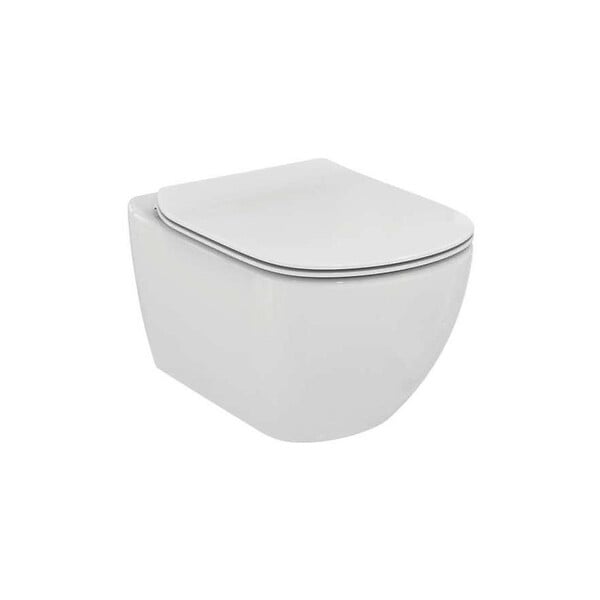 GROHE - Rapid SL Bâti Support autoportant, cuvette Ideal Standard Tesi Aquablade avec abattant frein de chute (AutoportantTesi2) - large