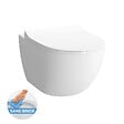 VITRA - Vitra  SENTO Cuvette RIM-EX (sans bride) et abattant ultra-fin avec frein de chute (7748B003-0075 + 120-003R009-lm) - vignette
