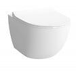 VITRA - Vitra  SENTO Cuvette RIM-EX (sans bride) et abattant ultra-fin avec frein de chute (7748B003-0075 + 120-003R009-lm) - vignette