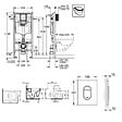 GROHE - Pack Bâti-support Rapid SL + WC sans bride Bello + Abattant slim, softclose + Plaque Chrome - vignette