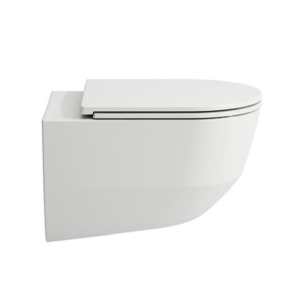 LAUFEN - Pack WC suspendu sans bride, fixations cachées, abattant slim frein de chute (H8669570000001) - large