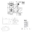 GROHE - Pack WC bâti-support Rapid SL + WC suspendu sans bride Ceramia + abattant SoftClose + plaque noire mat (RSLBLCETORKF0) - vignette