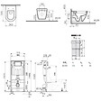 VILLEROY & BOCH - Pack WC bâti-support Villeroy & Boch + Cuvette Vitra S50 + Abattant softclose + Plaque blanche (ViConnectS50-2) - vignette