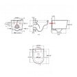 GROHE - Grohe Pack WC Bâti-support Rapid SL + WC SAT sans bride noir mat + Abattant softclose + Plaque noire mat - vignette
