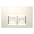GEBERIT - Duofix pack WC bâti-support UP100 + WC suspendu sans bride Roca avec abattant SoftClose + plaque blanche (GEBROGAWR03-FR) - vignette