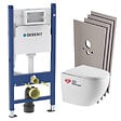 GEBERIT - Pack bâti-support Duofix + Plaque de commande + Fixations murales + WC suspendu + Set de montage (FUSIONTQGEB3-SABO) - vignette