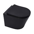 GROHE - Grohe Pack WC Bâti-support Rapid SL + WC Infinitio sans bride noir mat + Abattant softclose + Plaque noire mat - vignette