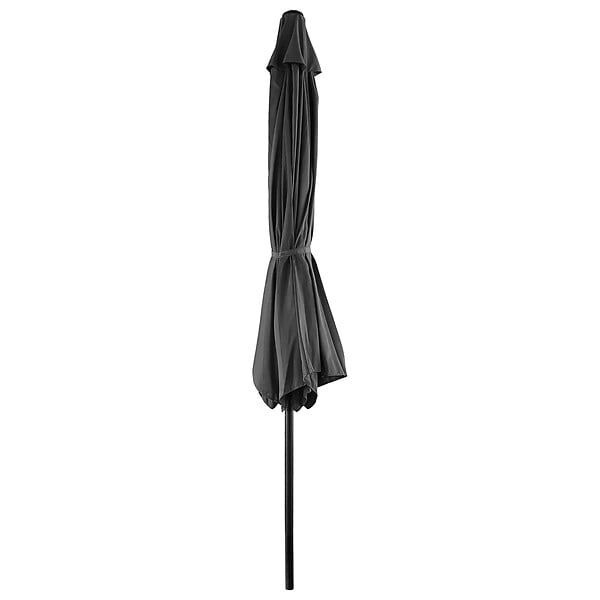 HAPPY GARDEN - Parasol droit HAPUNA rond 3,30m de diamètre gris - large